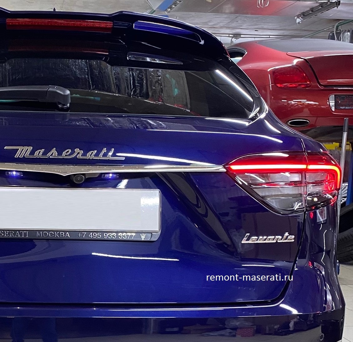 Замена рестайлинговых фонарей Maserati Levante